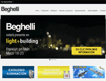 Tablet Screenshot of beghelli.com.mx